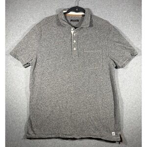 Jeremiah Polo Shirt Size L Gray Cotton Short Sleeve Pocket